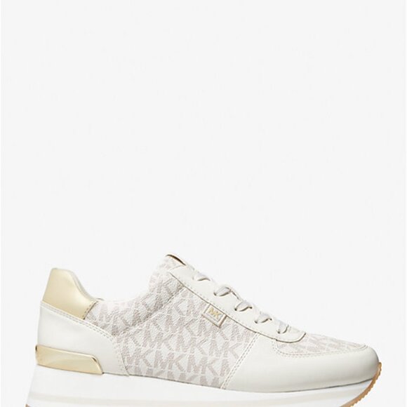 Michael Kors Monique Trainer, Size 8 and Cream color - Picture 2 of 4